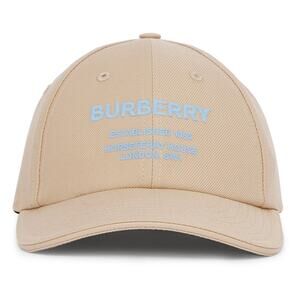 $400 Burberry Men's/Women's Soft Fawn Tan‎ Cotton Baseball Cap Size M Adjustable